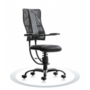 Ergonomische stoel Spinalis Hacker zwart